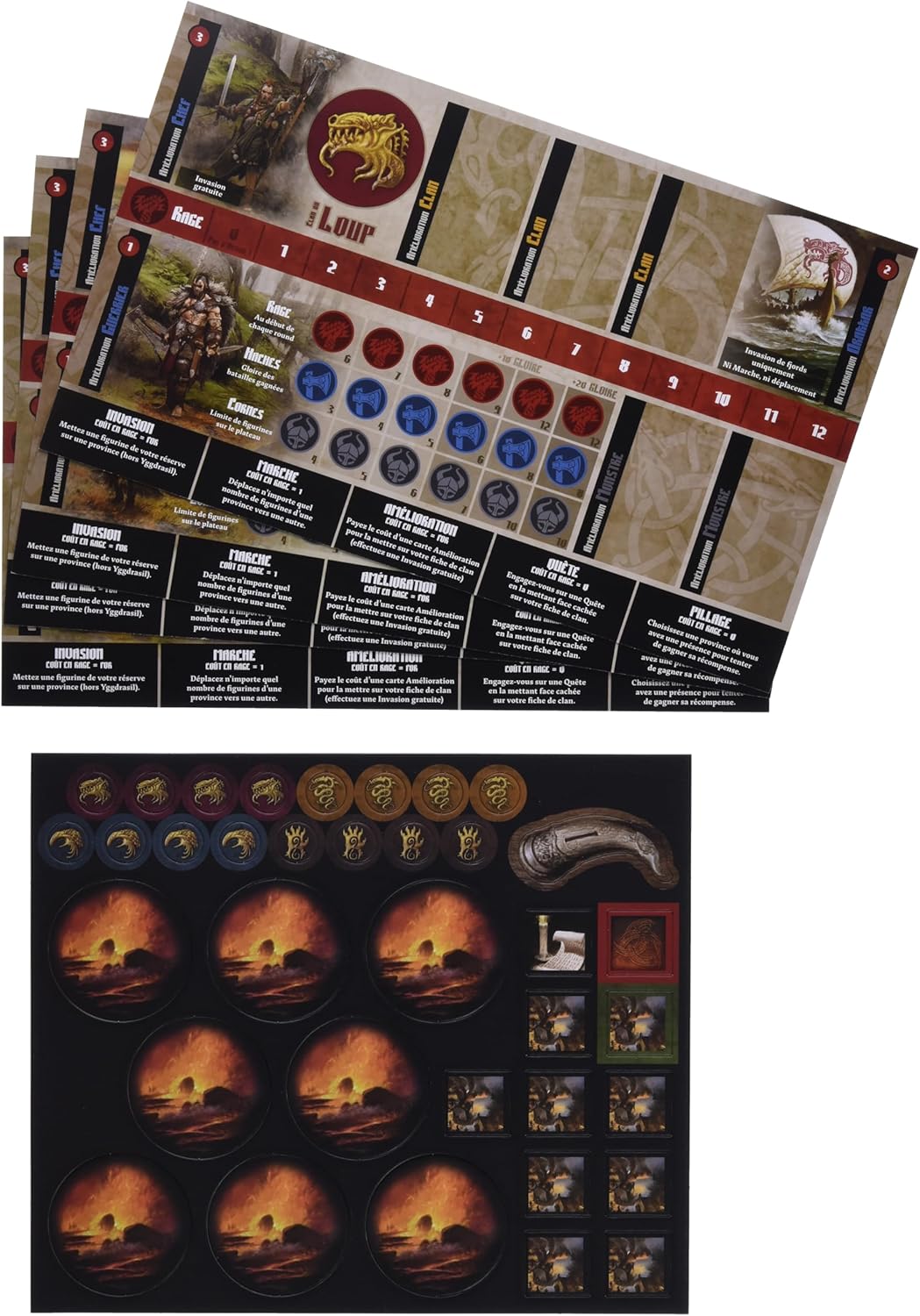 Asmodee - EFCMBR01 - Blood Rage Strategiespiel (französische Version)