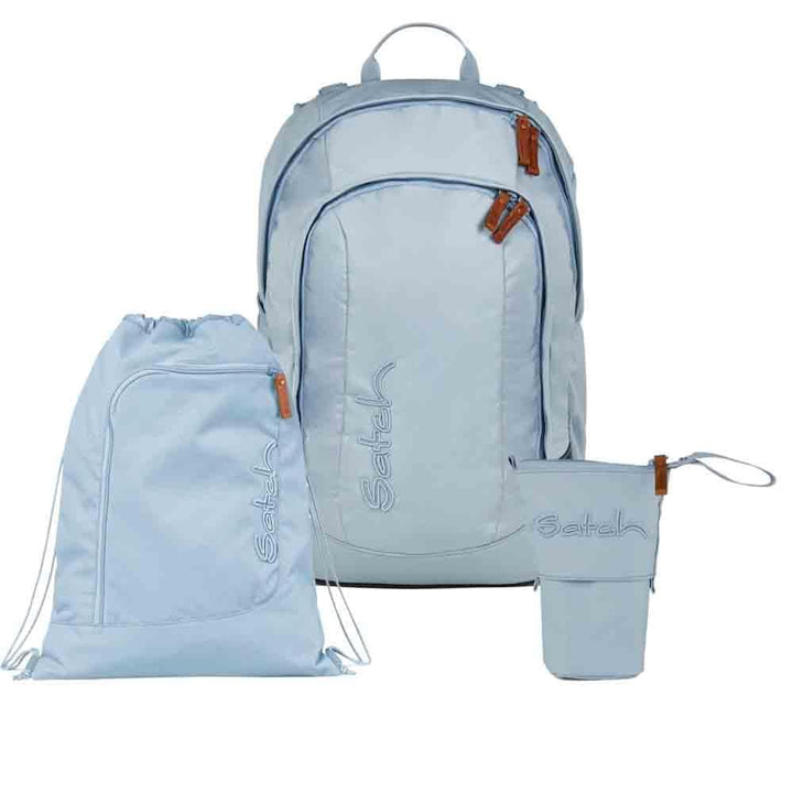 Satch Air Pencil Slider Light Edition Schulrucksack Set 3tlg. inkl. Sportbeutel Nordic Ice Blue, Nor