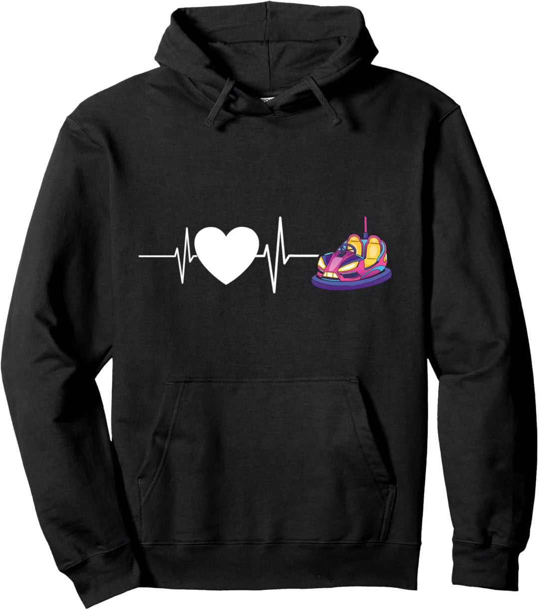 Autoscooter Kirmes Herzschlag Pullover Hoodie