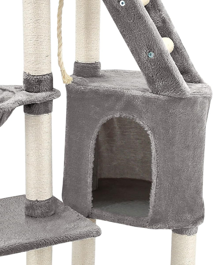 Beltom® KRATZBAUM KATZENKRATZBAUM KLETTERBAUM KATZENBAUM SPIELBAUM Park Spiele H. 120 cm - Grau, Gra