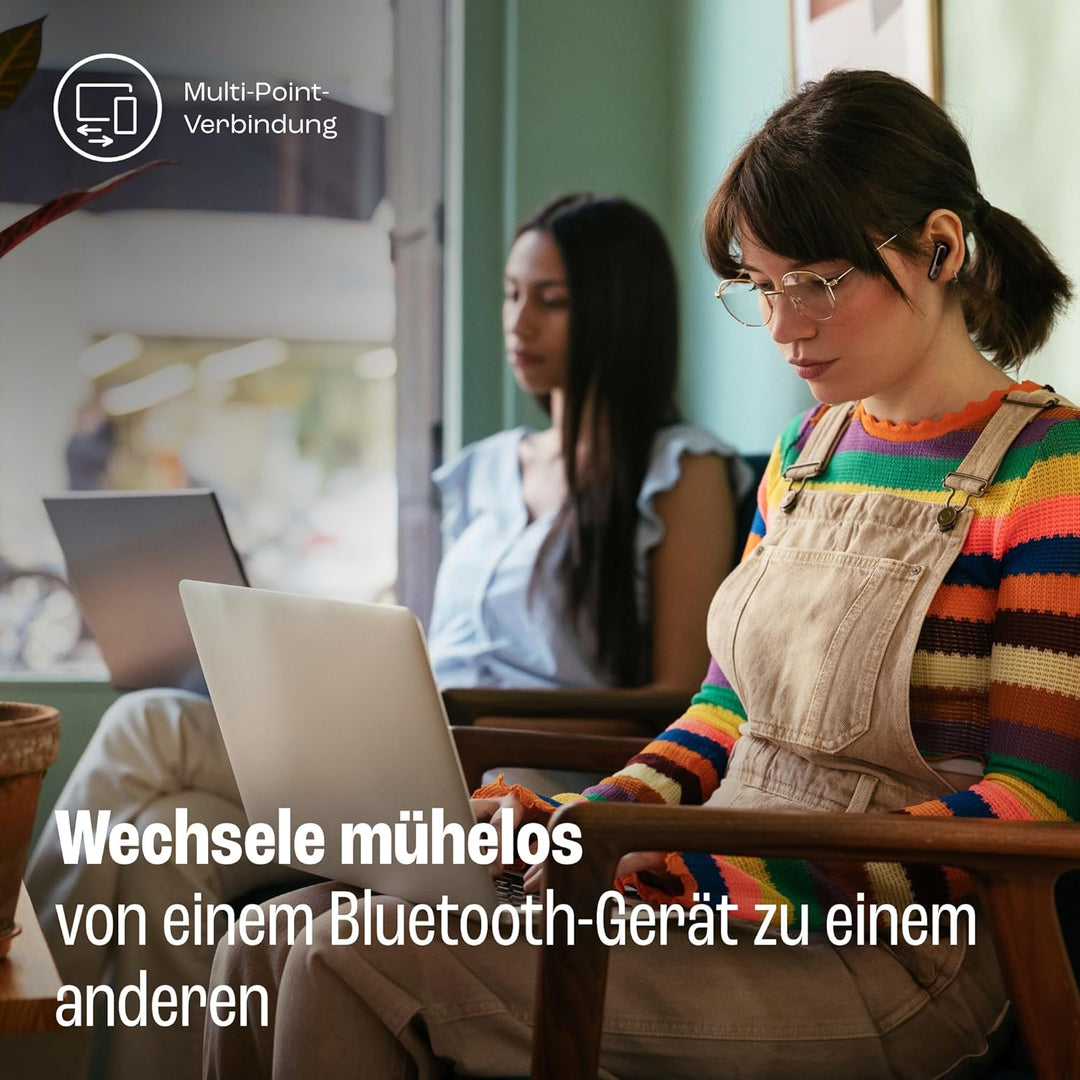 JBL Live Beam 3, Wireless Earbud-Kopfhörer mit Bluetooth, 48 Stunden Akkulaufzeit, True Adaptive Noi