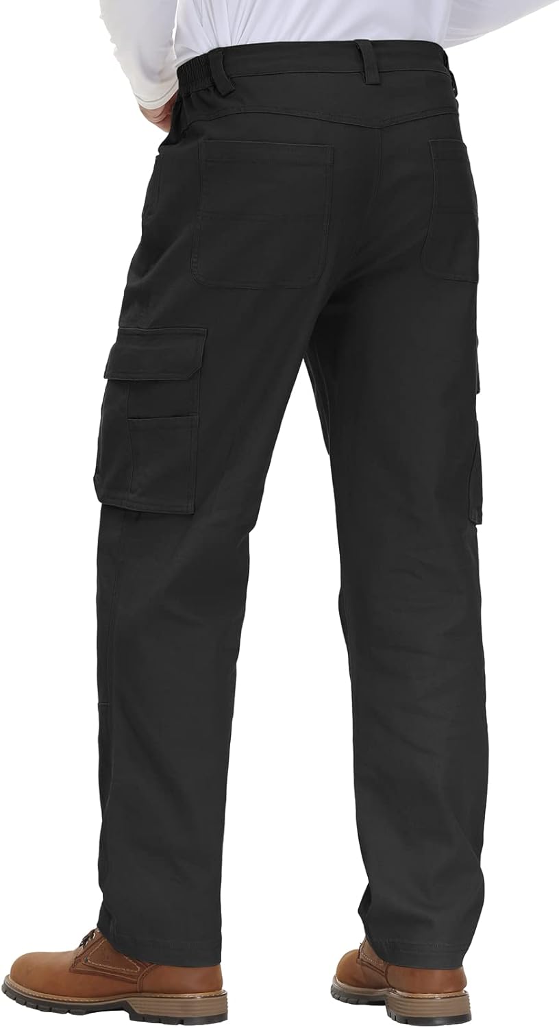 YSENTO Herren Cargohose Männer Arbeitshosen Stretch Chino Kargohosen Vintage Baggy Hosen Baumwolle 4