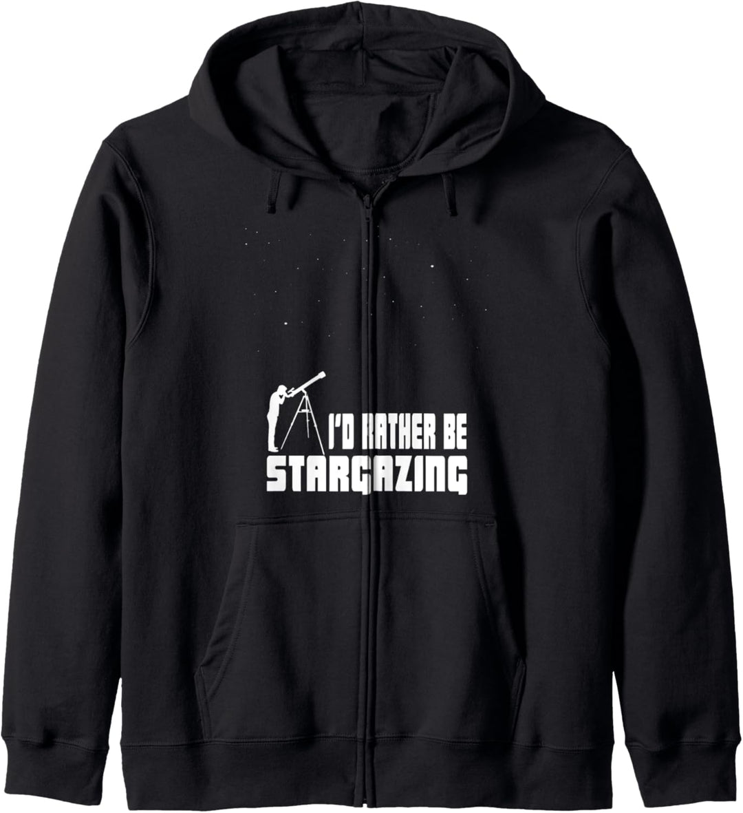 Ich würde eher Sterngucker sein Teleskop Sterne Planeten Kapuzenjacke