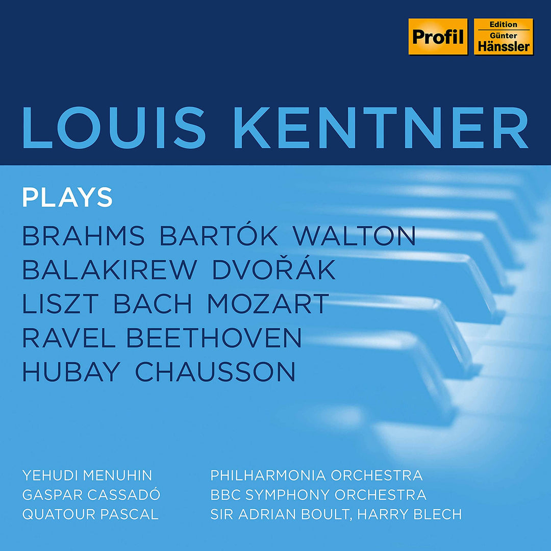 Louis Kentner Plays Brahms,Liszt,Bach,Mozart,.., Audio-CD