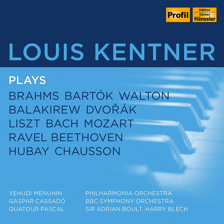 Louis Kentner Plays Brahms,Liszt,Bach,Mozart,.., Audio-CD