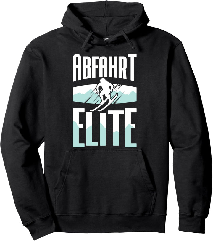 Lustig Ski Abfahrt Elite Skifahrer Ski Fahren Skier Geschenk Pullover Hoodie