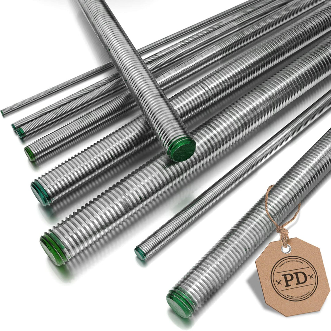 PD® Gewindestangen M16 Edelstahl A2 V2A (DIN 976 / DIN 975) | 1 Meter Gewindestab mit Regelgewinde |