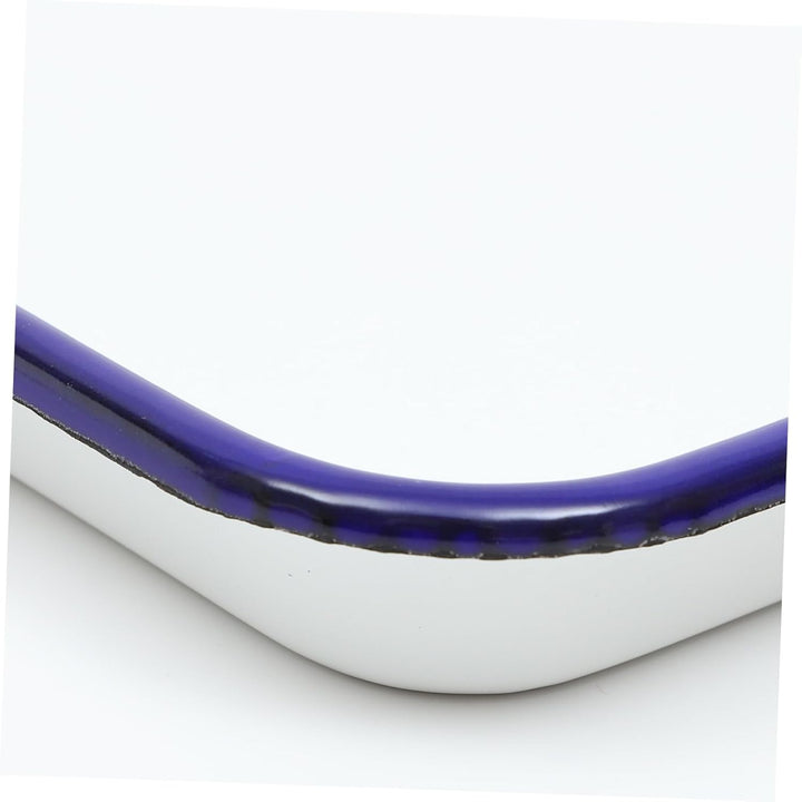 BESTonZON Enamel Backblech Rechteckige Servierplatte Für Köstliches Backen Spülmaschinenfest Rostbes