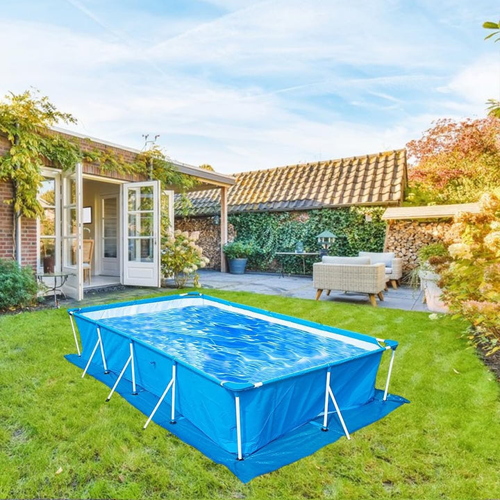 Junhui Poolunterlage Rechteckig Pool, Pool Grundtuch, Pool Schwimmbecken Matte Bodenmatte, Wasserdic