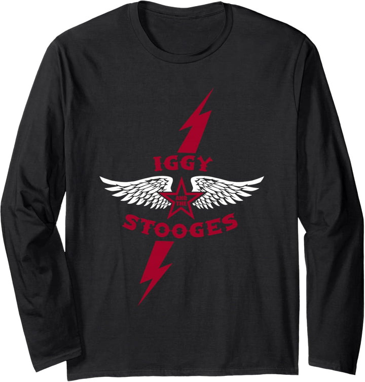 Iggy and the Stooges Lightning Bolt Officially Licensed Langarmshirt