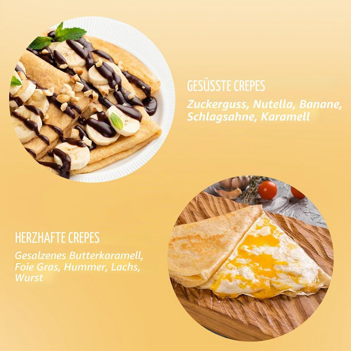 biniliubi Elektrische Crêpes-Pfannkuchenmaschine, herzhaftend, für Pfannkuchen, Pfannkuchen, Pfannku
