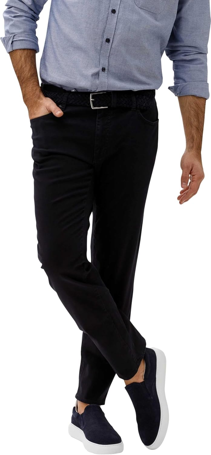 BRAX Straight Fit Hose Cadiz Cotton Satin Stretch Nachtblau 30W / 30L Perma Blue, 30W / 30L Perma Bl