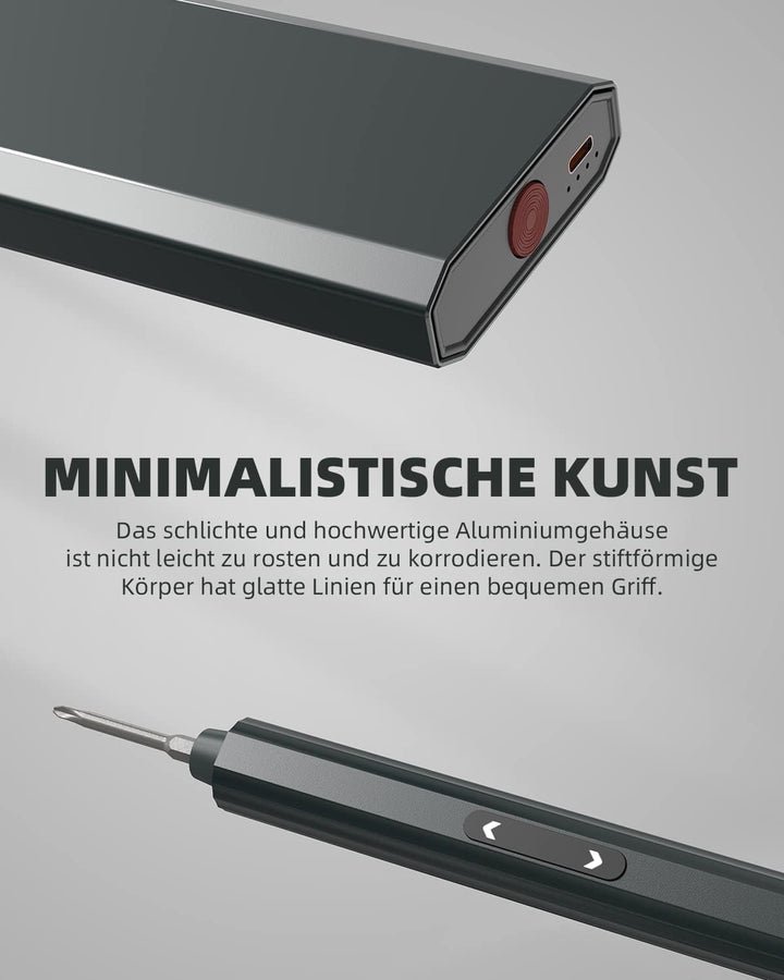 Mini Elektro Schraubendreher Set, Präzisions Elektrischer Schraubendreher mit 48 in 1 Magnetischen B