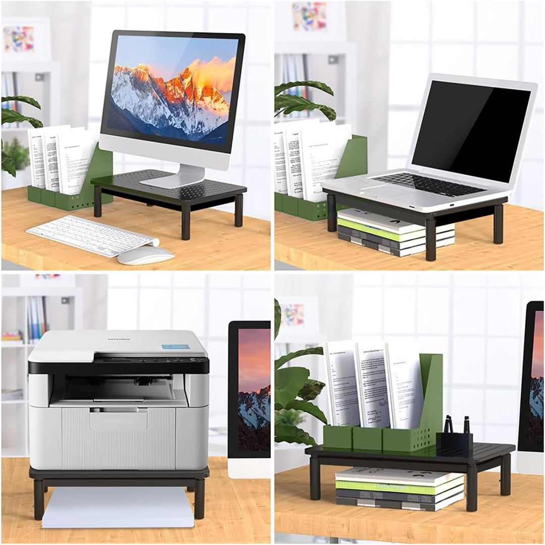 Maclean MC-946 Ergonomischer Monitor-/Laptop-Ständer mit Schublade, 13-32 Zoll Bildschirmgrösse, Höh