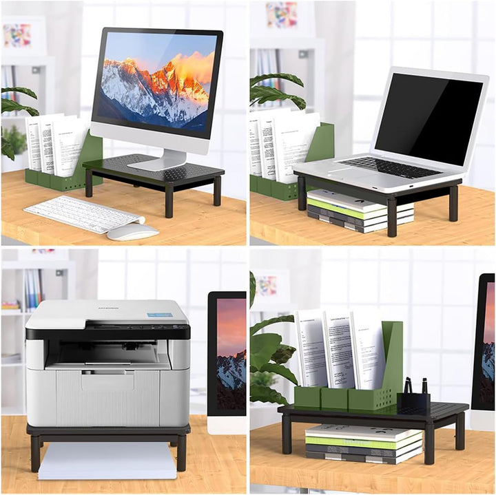 Maclean MC-946 Ergonomischer Monitor-/Laptop-Ständer mit Schublade, 13-32 Zoll Bildschirmgrösse, Höh
