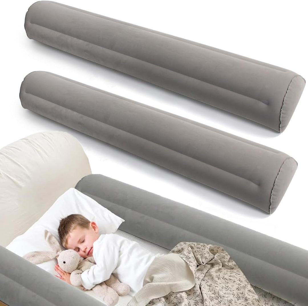 2er-Pack Aufblasbar Bettgitter Rausfallschutz Bettschutzgitter Bett Geeignet für Alle Betten, Mobile