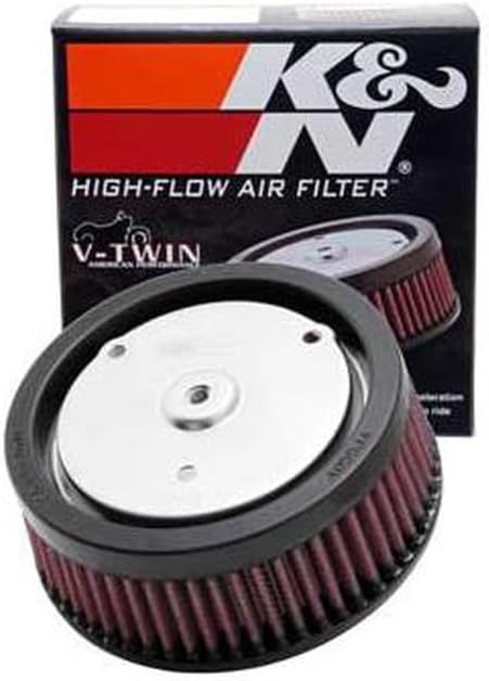 K&N HD-0818 Motorrad Tauschluftfilter, Rot