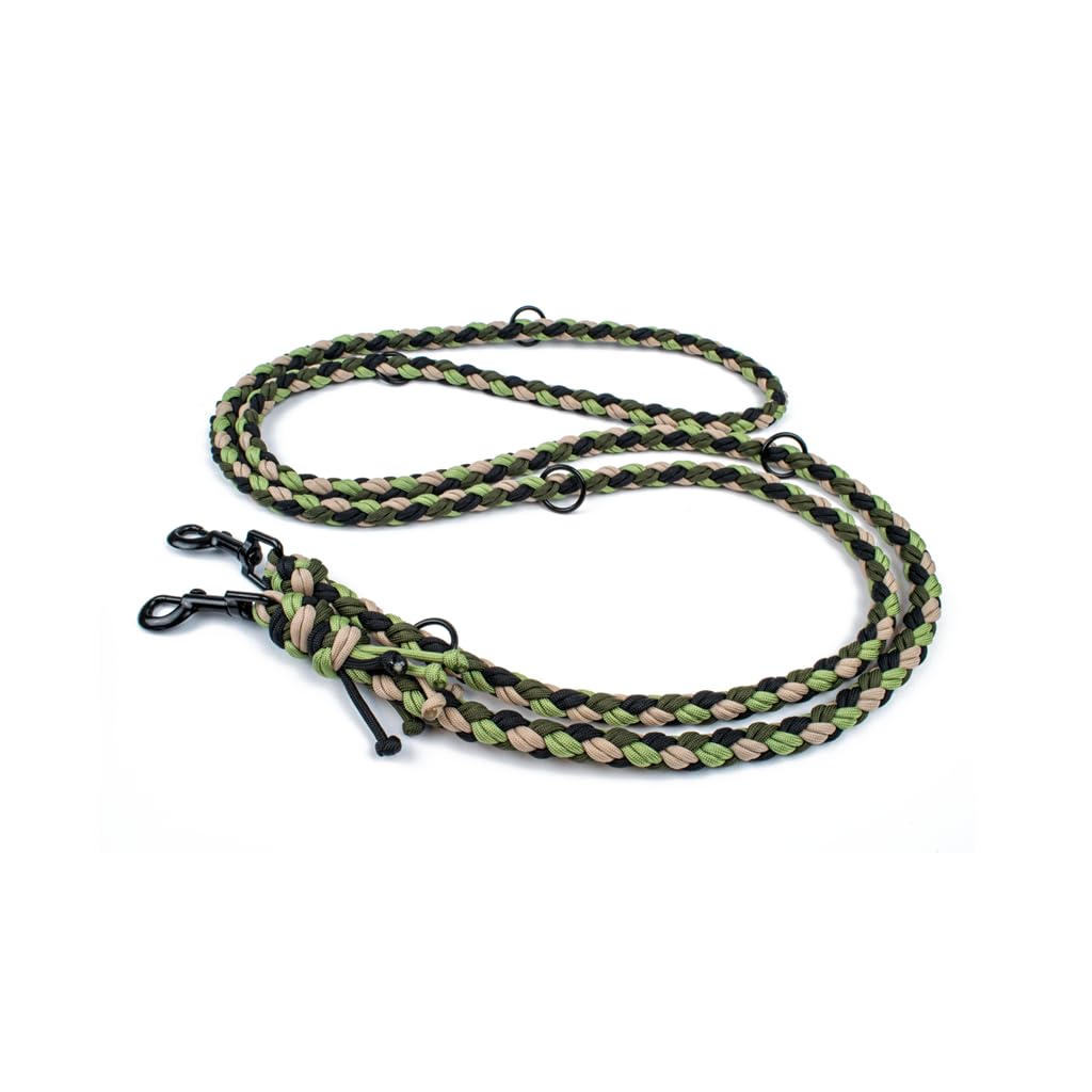 Hundeleine Tierluxe Foxy Handgemacht Paracord (Welt, L Lienelänge: 300 cm) Welt L Lienelänge: 300 cm