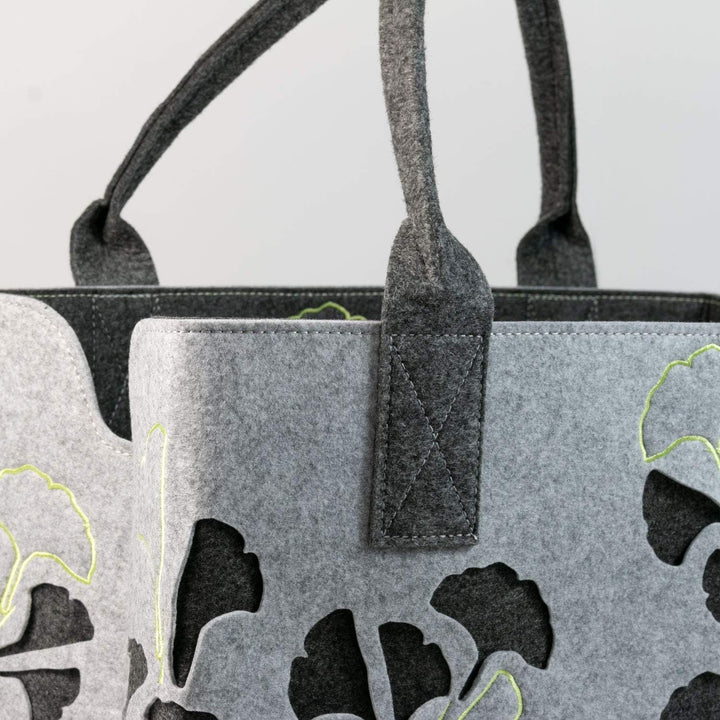 GILDE Filztasche Lotus Laser, 40 cm, Einkaufstasche/Holztasche/Strandtasche - reissfest & trägt viel