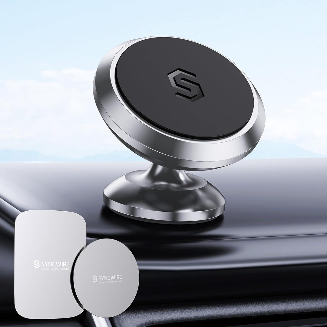 SYNCWIRE Magnetische Handyhalterung fürs Auto, Universelle Smartphone Handyhalter, Verstellbare KFZ-