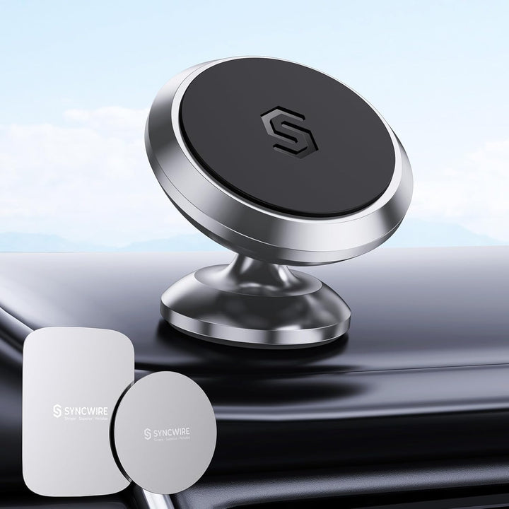 SYNCWIRE Magnetische Handyhalterung fürs Auto, Universelle Smartphone Handyhalter, Verstellbare KFZ-