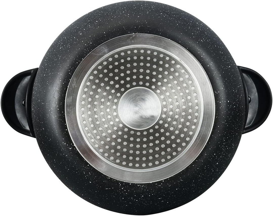 3 tlg Kuskus Topf 12L Dampfgarer COUSCOUS Ø26cm Dampfkocher Gemüse Steamer Induktion Mantykocher