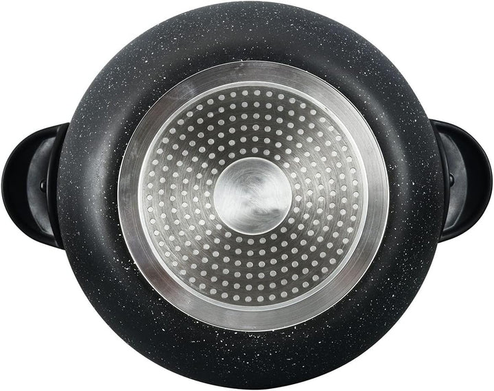 3 tlg Kuskus Topf 12L Dampfgarer COUSCOUS Ø26cm Dampfkocher Gemüse Steamer Induktion Mantykocher