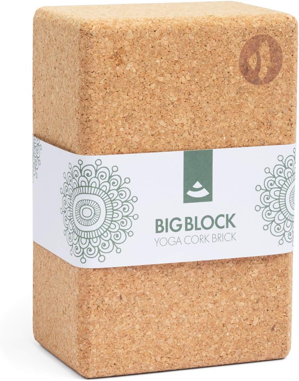 Bodhi Yoga Block Kork Brick | Einzeln & als Set | 100% Naturkork – Universal Yogaklotz | Umweltfreun