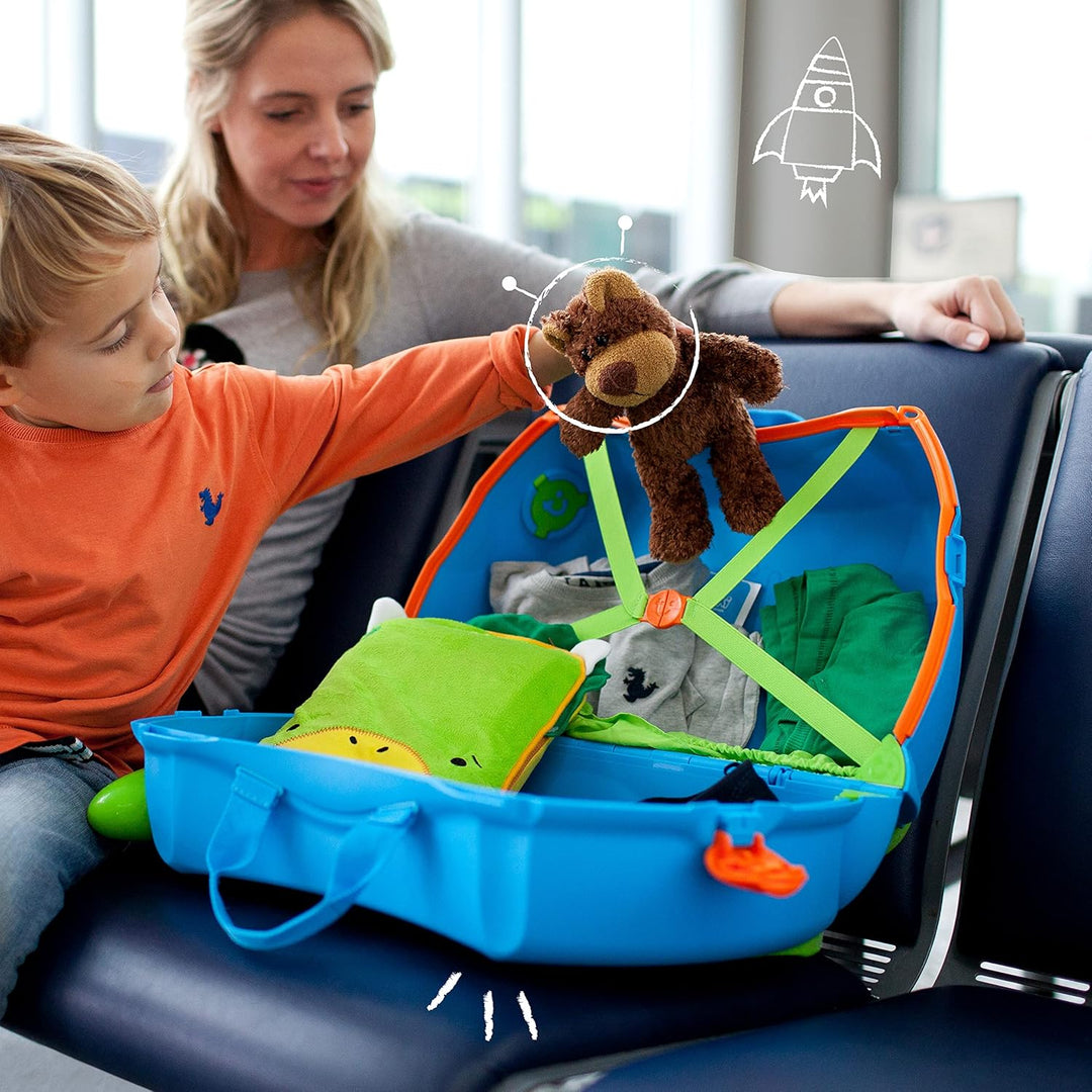 Trunki Handgepäck Und Kinderkoffer zum Draufsitzen | Kinder Risen Geschenk für Mädchen Und Jungen |