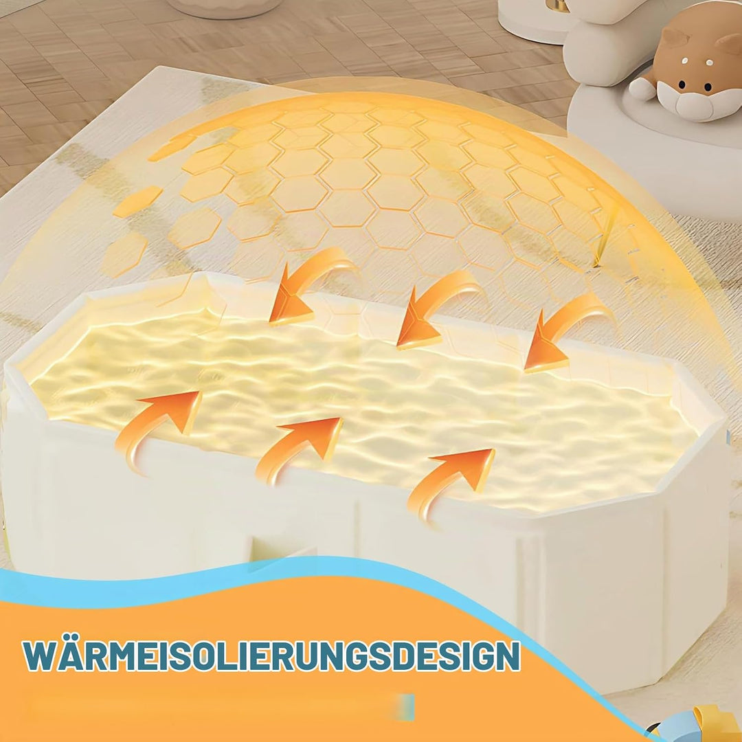 Babywanne, Faltbare Badewanne, Grosse Kleinkind Badewanne, Tragbare mit Ablassschraube von Kindern i