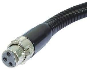 INNA-Glas Schwanenhals für Mikrofone mit f/m XLR Anschluss, 47cm, schwarz - Mikrofonarm/Mikrofonansc