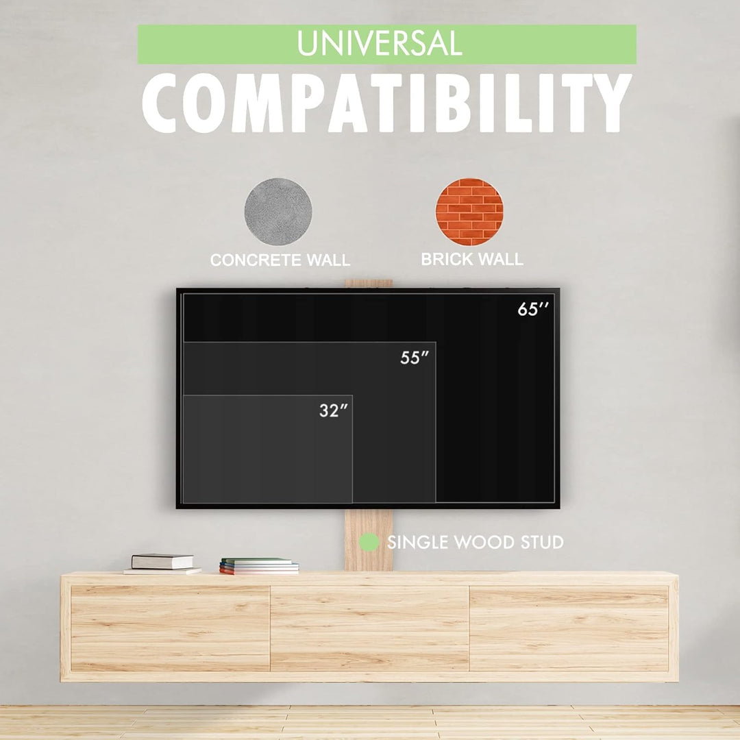 TV Wandhalterung für 32-65 Zoll Bildschirme VESA 75x75 bis 400x400mm Schwenkbare Neigbare und Ausfah