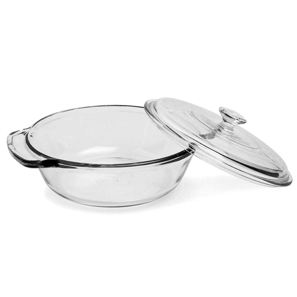 Anchor Hocking Kasserolle aus Glas, transparent, 2 l