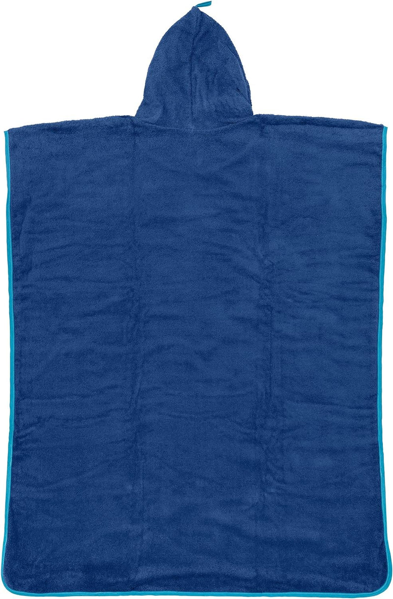 Erwachsene Frottee Poncho BGG1701, Blau, Einheitsgrösse Erwachsene (Einheitsgrösse), Erwachsene (Ein
