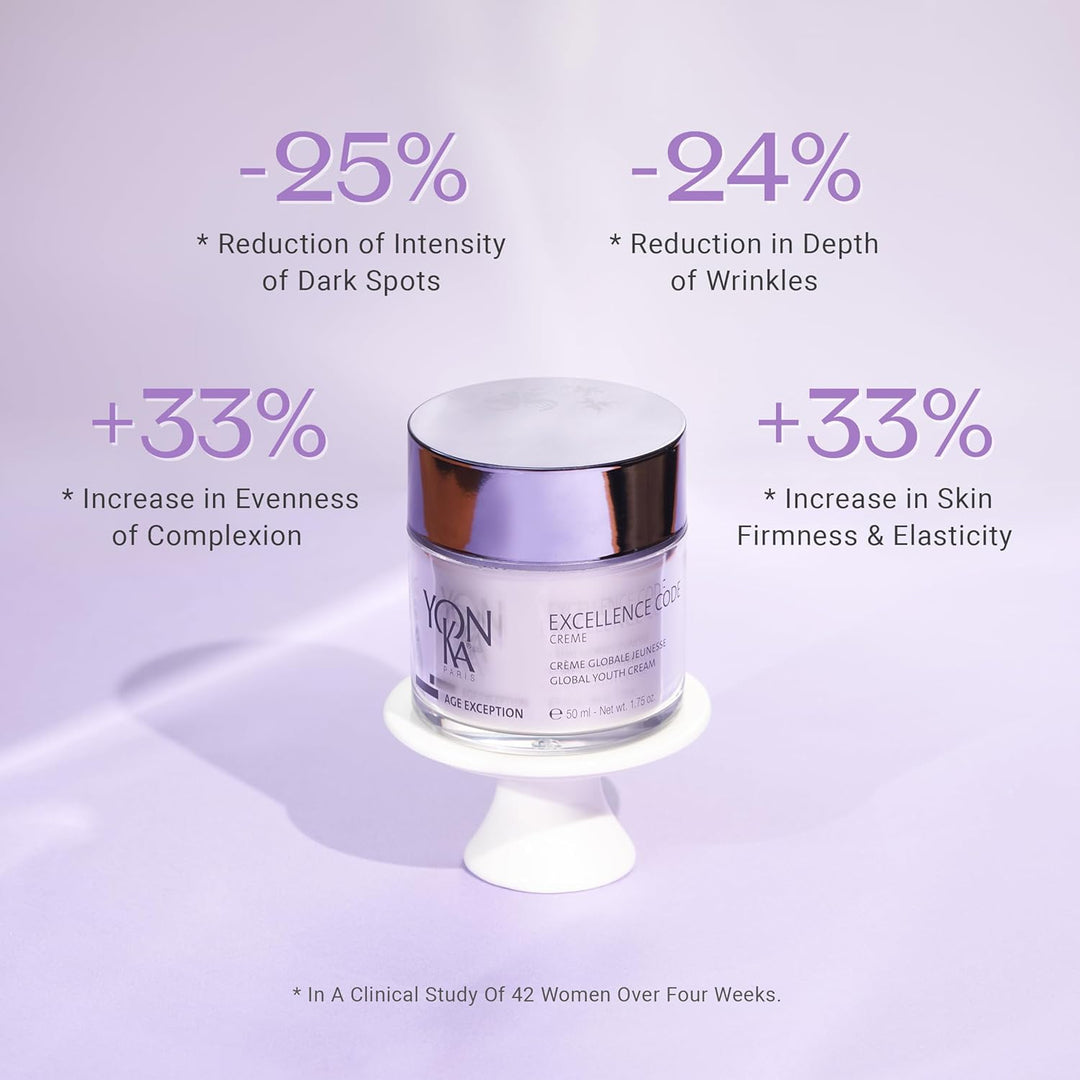 Yon-Ka Age Excellence Code Creme 50ml | Anti-Aging Tagescreme für reife Haut, Botanische Mischung au