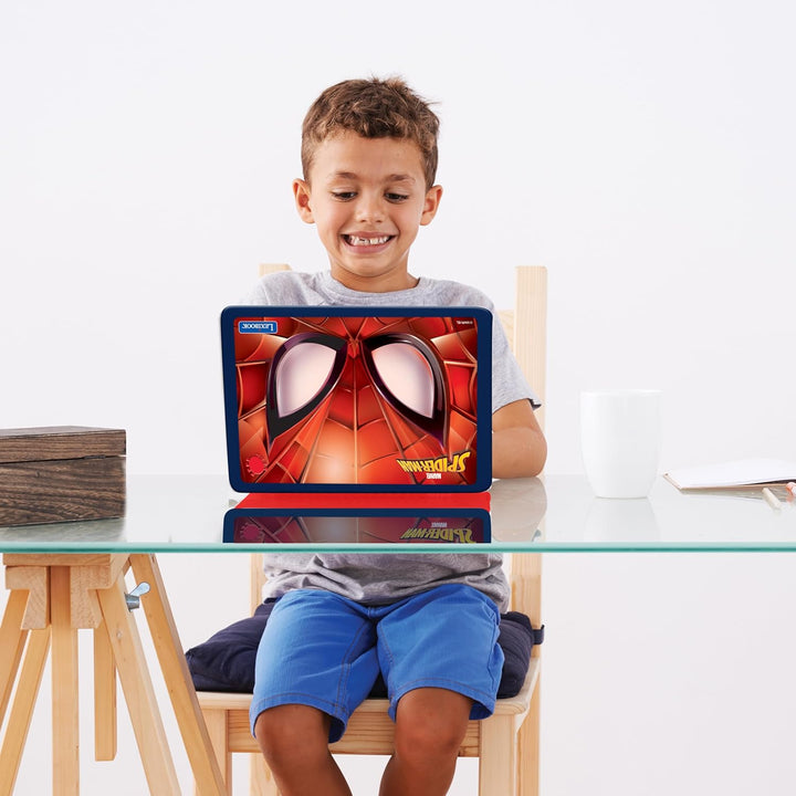 Lexibook, Spider-Man, zweisprachiger und pädagogischer Laptop Spanisch/Englisch, Spielzeug für Kinde