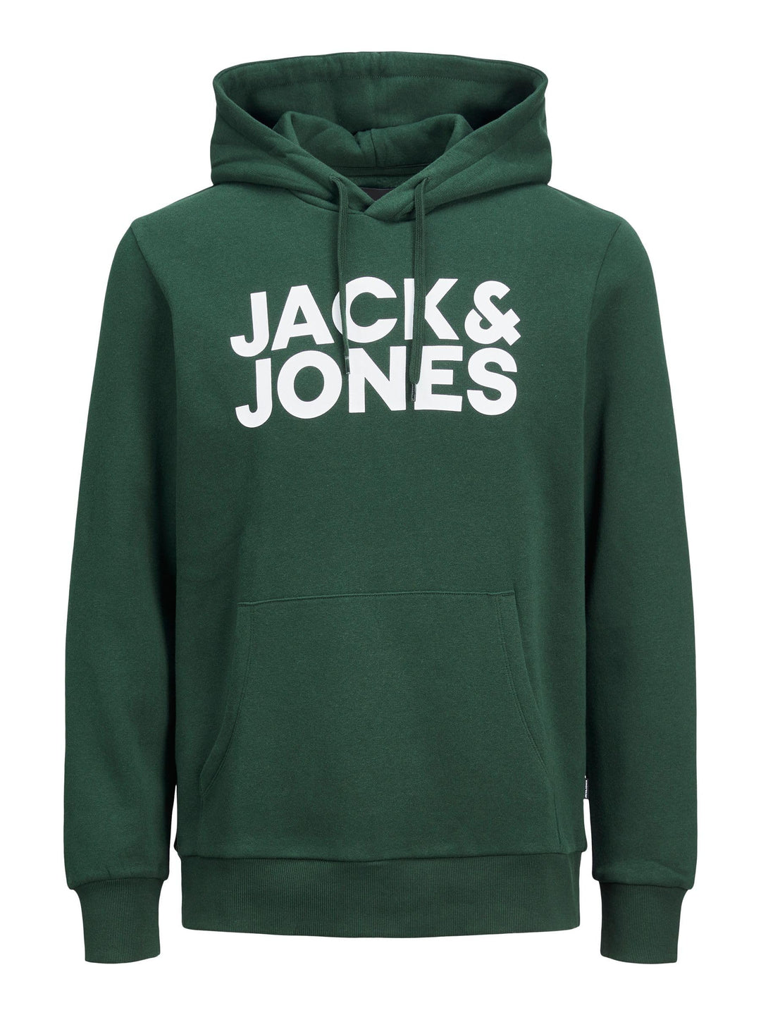 JACK & JONES Male Kapuzenpullover Logo Kapuzenpullover 3XL Island Green/Print White, 3XL Island Gree