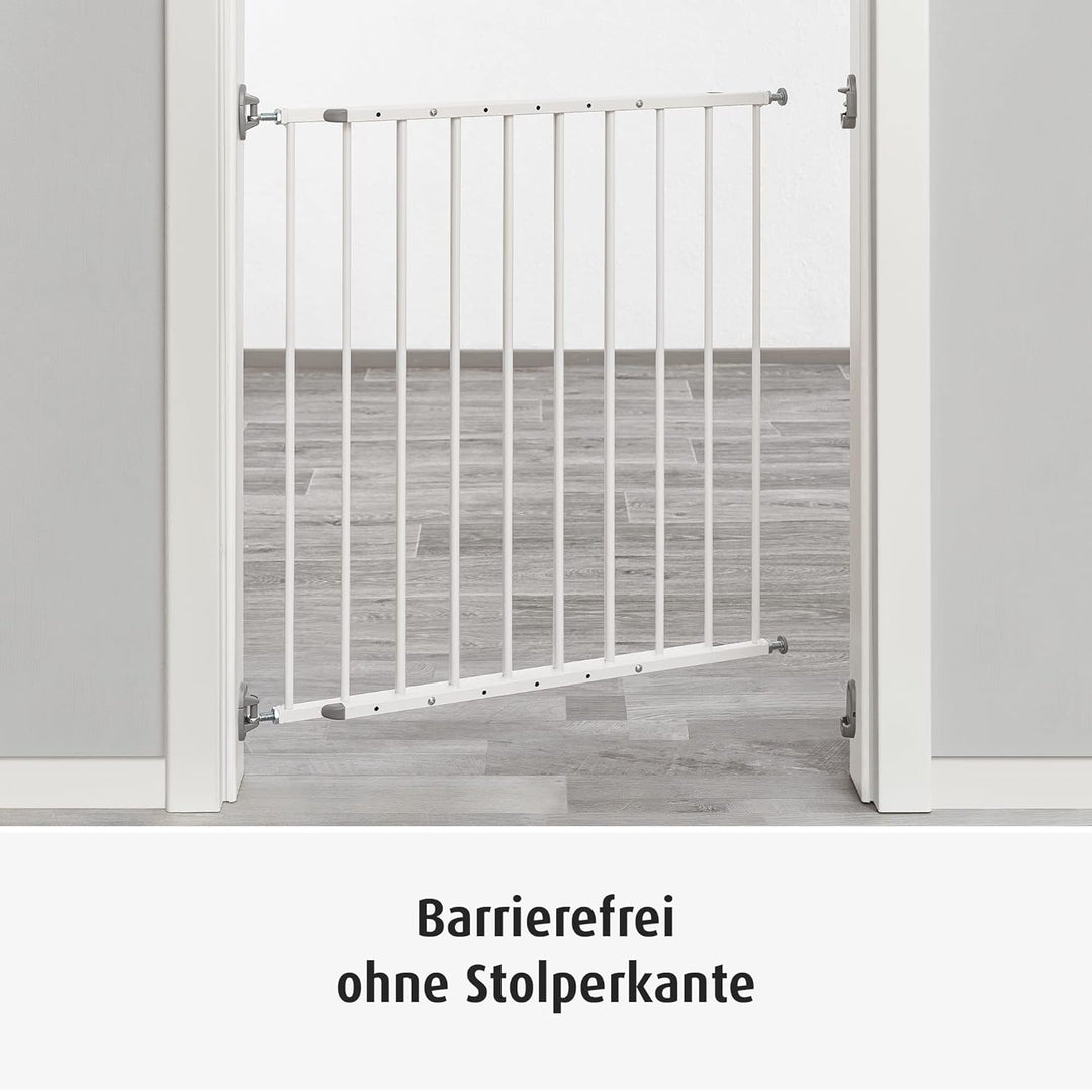 reer Türgitter und Treppengitter Basic zum Schrauben, Metall, stabiler Halt, Durchgangsbreite 68-106