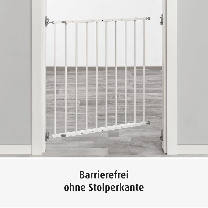 reer Türgitter und Treppengitter Basic zum Schrauben, Metall, stabiler Halt, Durchgangsbreite 68-106