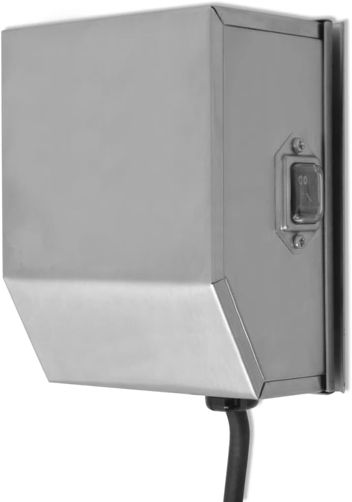 vidaXL Professioneller Grillspiessmotor für Drehspiess BBQ Rotisserie Edelstahl 4W