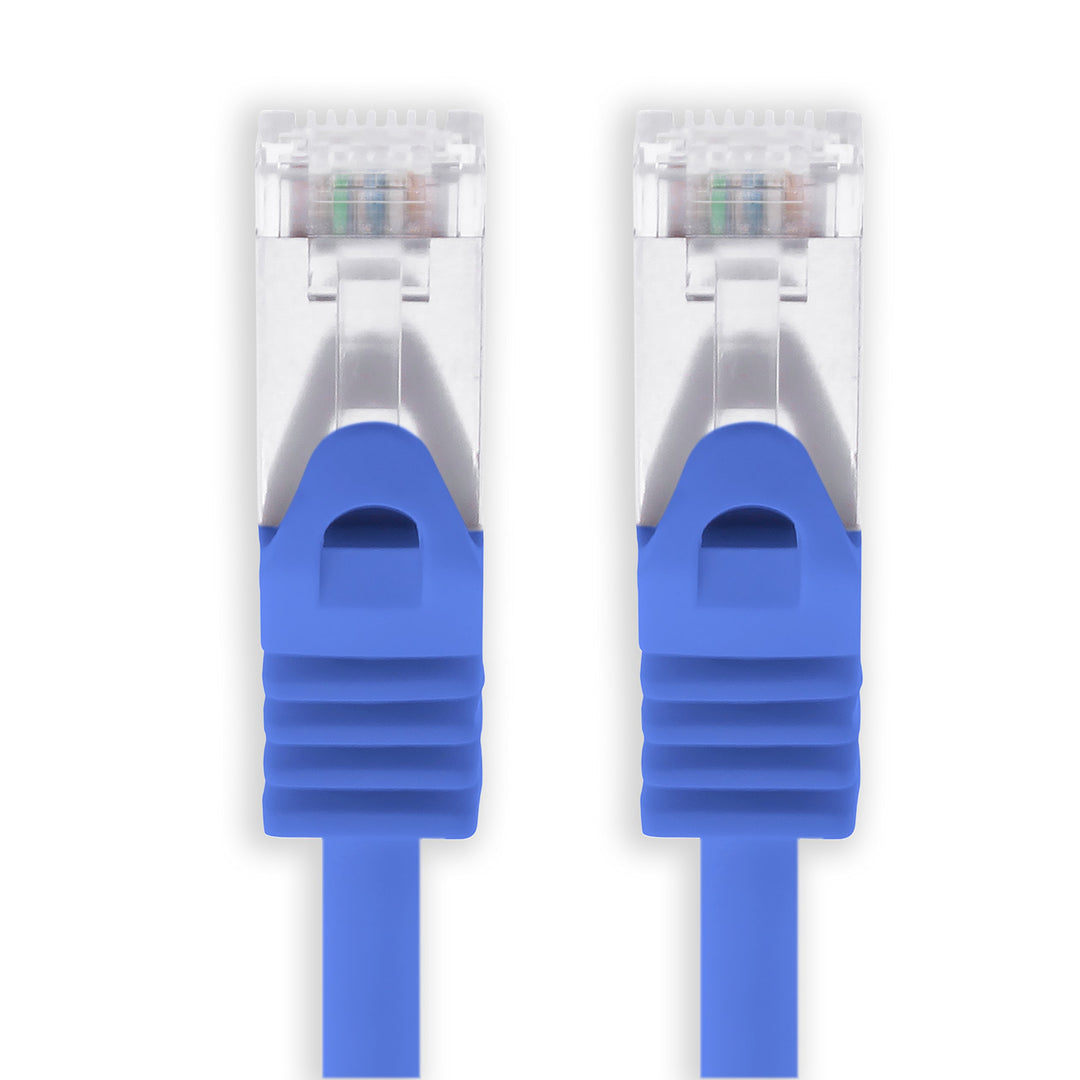 1aTTack.de 30m - blau - 1 Stück Cat7 Netzwerkkabel SFTP Patchkabel Lankabel Rohkabel 10GB/s - 500 Mh