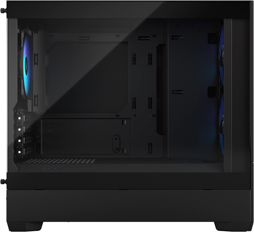 Fractal Design Pop Mini Air RGB Black - Tempered Glass Clear Tint - Honeycomb Mesh Front – TG Side P