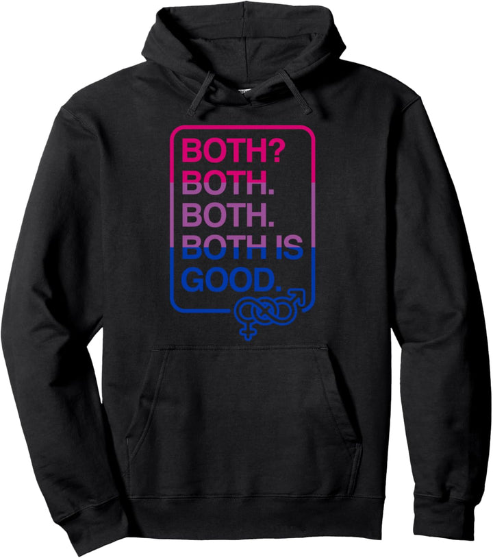 Both Is Good Cute Bisexual Pride Flagge Farbdesign Merch Pullover Hoodie