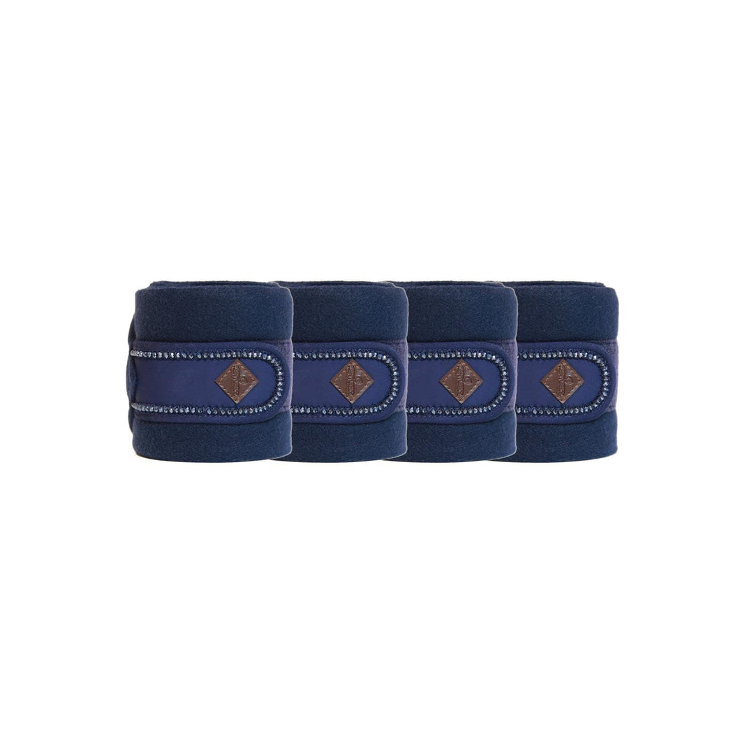 Kentucky Horsewear Polarfleece Pearls Bandagen, Farbe:Navy, navy