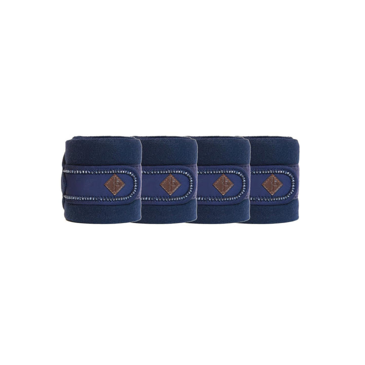 Kentucky Horsewear Polarfleece Pearls Bandagen, Farbe:Navy, navy