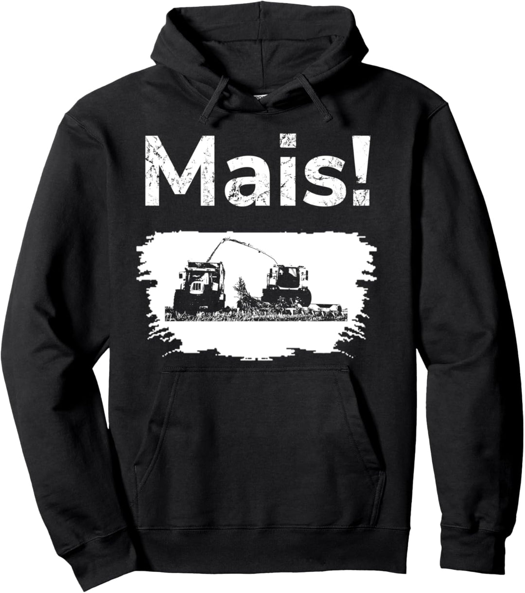 Landwirtschaft Landwirt Bauer Traktor Ernte Mais häckseln Pullover Hoodie
