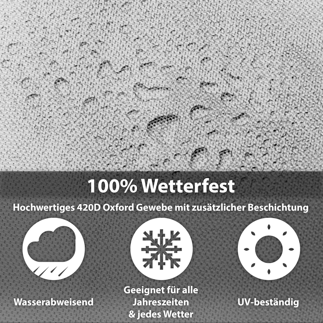 KHP Professional Premium Schutzhülle für Sonnenschirm aus extra stabilem Stoff in 5 Längen | Extrem