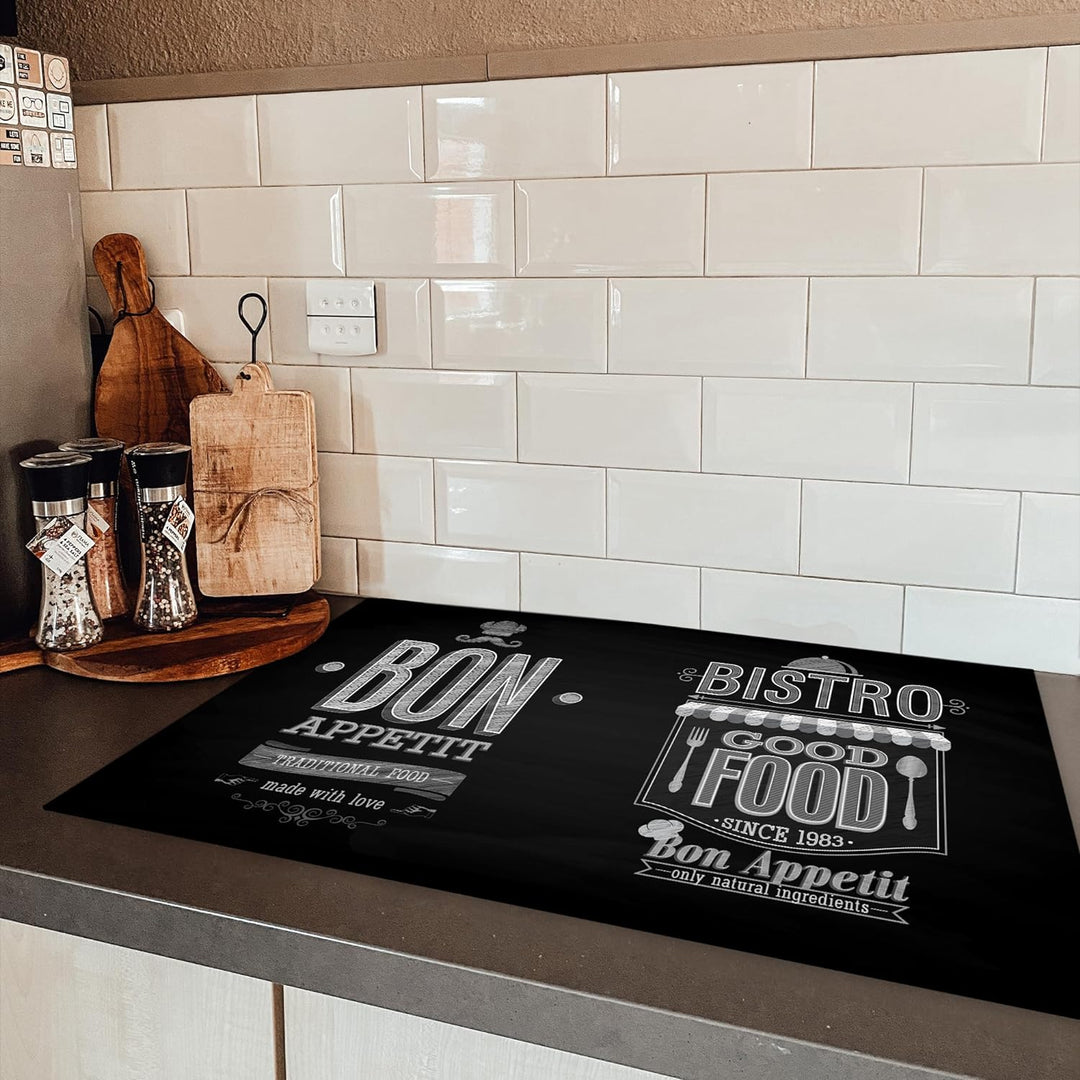 KitchenYeah© Herdabdeckplatte Einteilig Küche Herdabdeckung Ceranfeld Kochfeld Abdeckung Induktionsk