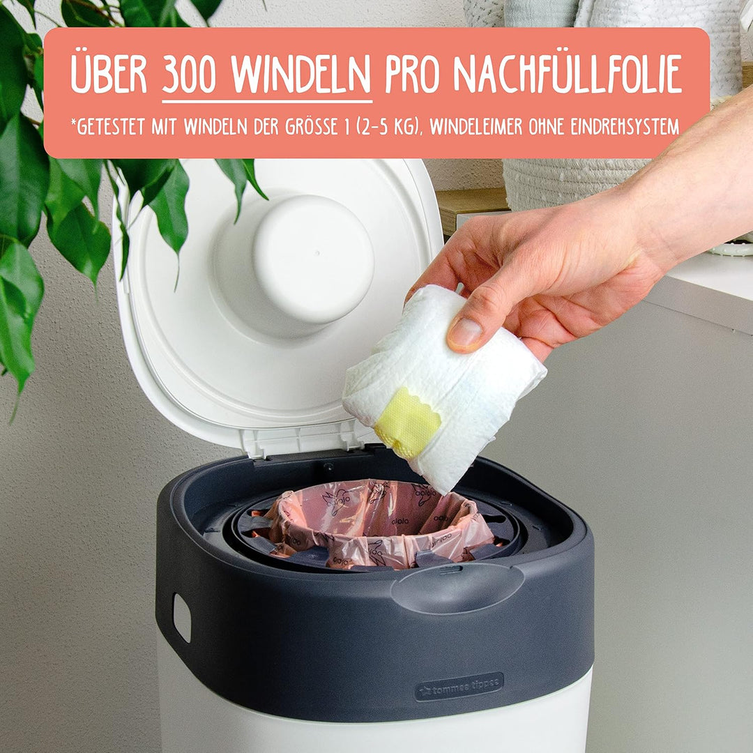 olalao Nachfüllfolie für Windeleimer 8-Pack - kompatibel mit Nachfüllkassetten von Tommee Tippee Twi