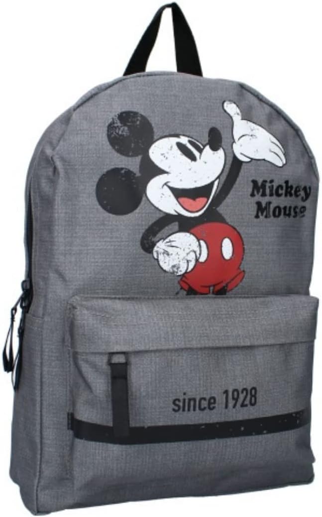 mybagstory - Rucksack – Mickey Mouse – Grau – Disney – Kinder – Schule – Kindergarten – Kindergarten